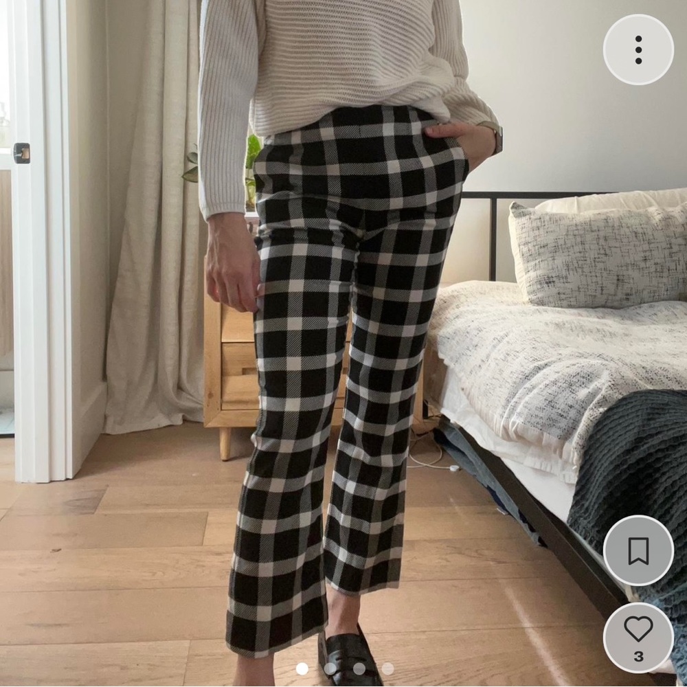 Black Plaid Pants